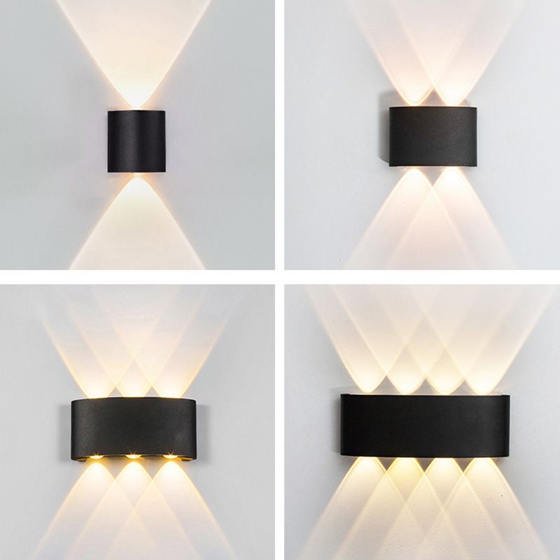 Multi Lights Wall Mount Light LED Wall Light with Metal Shade for Outdoor