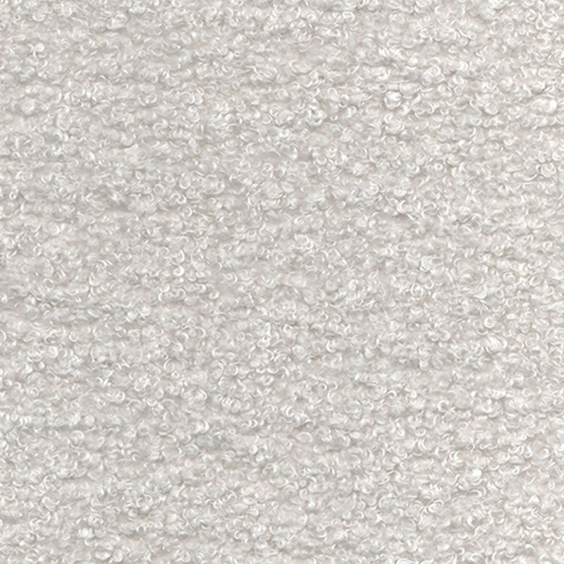 Contemporary Tuxedo Arm Sofa Fabric Sofa in White, Tight Back Curved Sofa