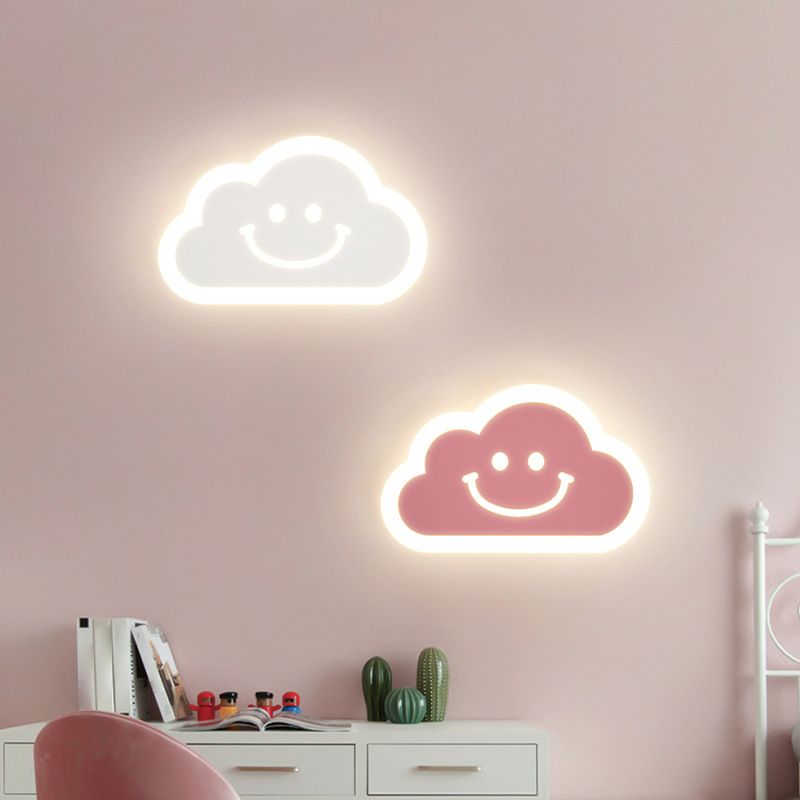 1 Light Regular Wall Lights Modern Metal Wall Lighting Fixtures for Children's Room