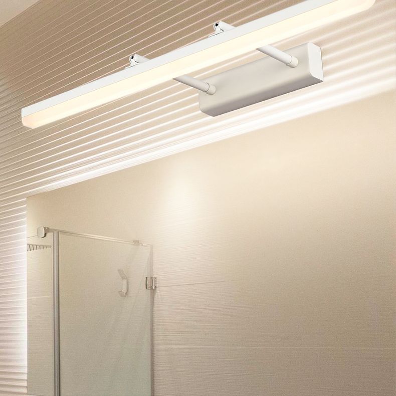 Modern Minimalist Style Linear Vanity Lighting Fixtures Plastic Vanity Sconces