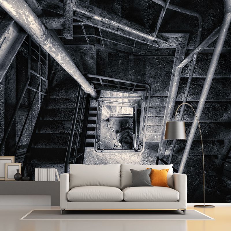 Spiral Staircase Wall Mural Decor Environment Friendly Wallpaper for Wall Decor