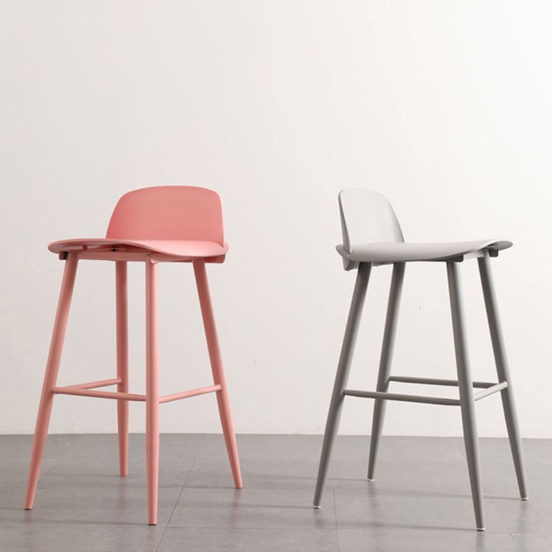 Taburete de bar de estilo escandinavo con patas de metal, taburete cuadrado para mostrador de cocina y bar