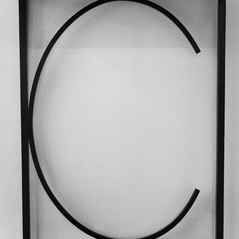 Glam Open Back Bookcase Standard Metal Bookshelf with Shelves