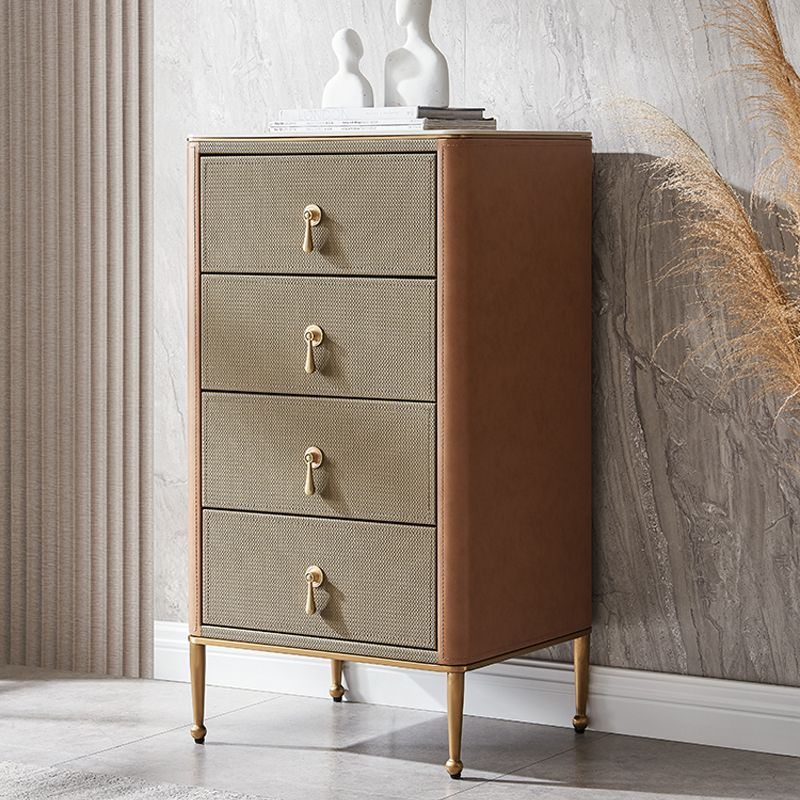 Glam Vertical Dresser 3/4/5 Drawers Storage Dresser for Living Room
