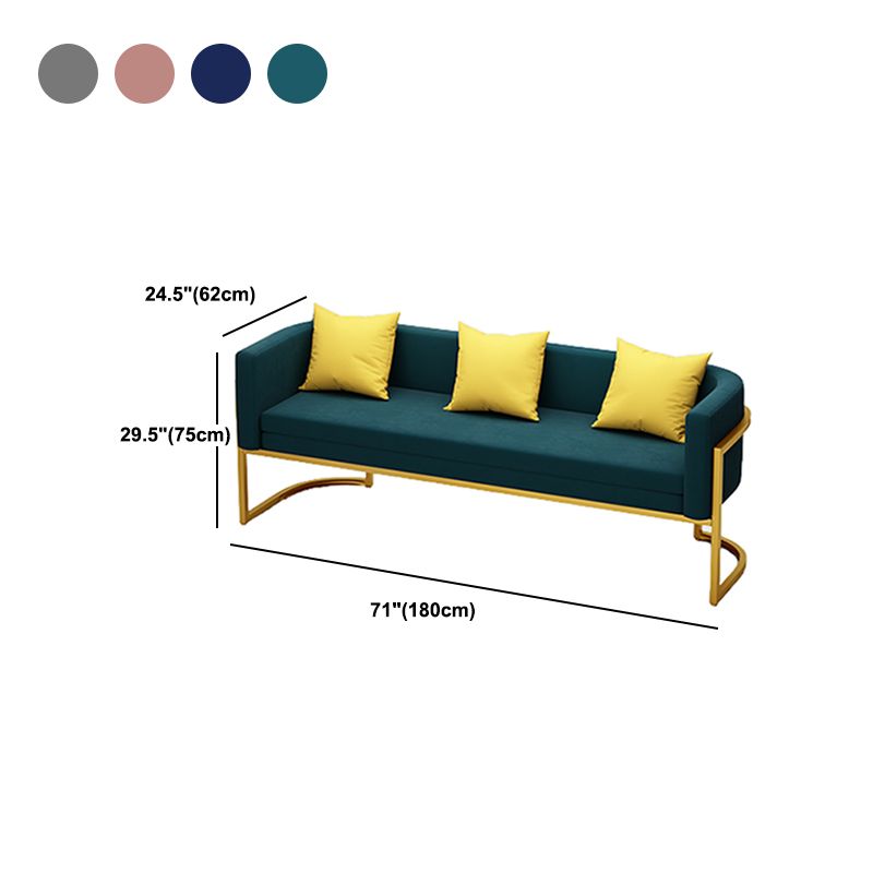 Tuxedo Arm Sofa 24.40" W x 29.52" H Velvet  Sofa Standard Sofa