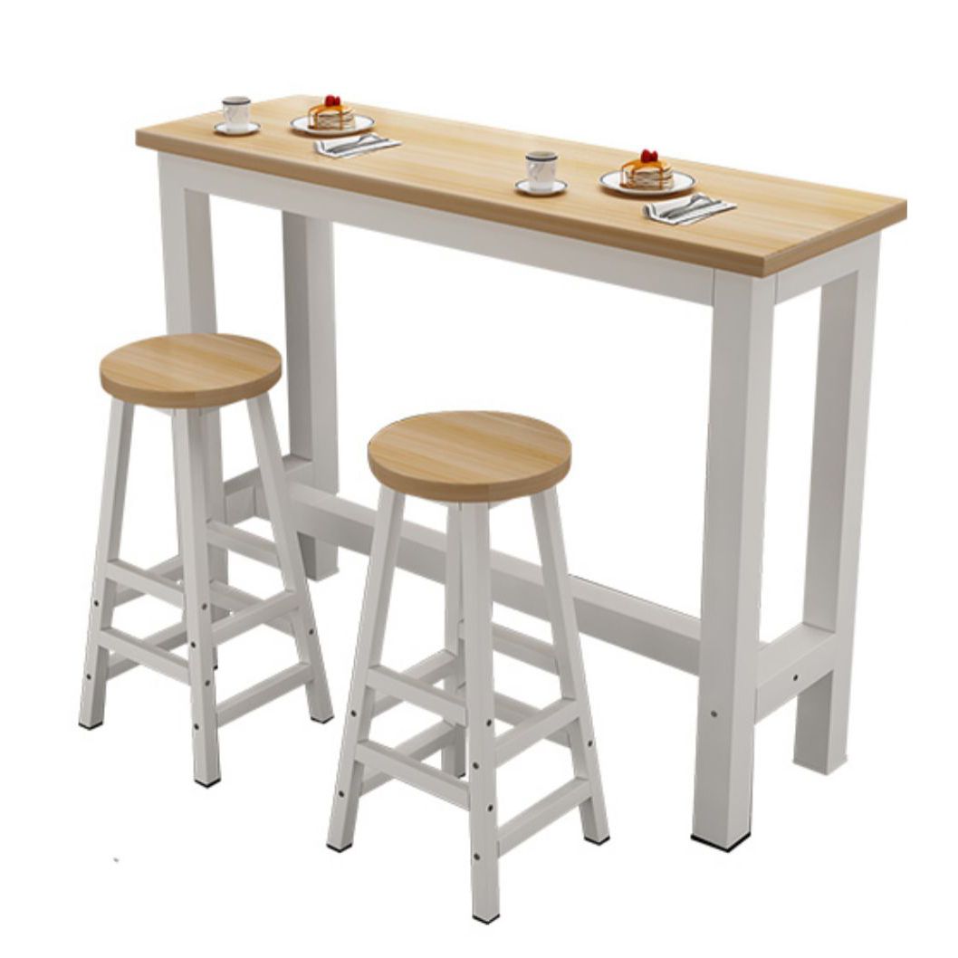 Modern Rectangle Wooden Table Dining Bar Counter Table for Home