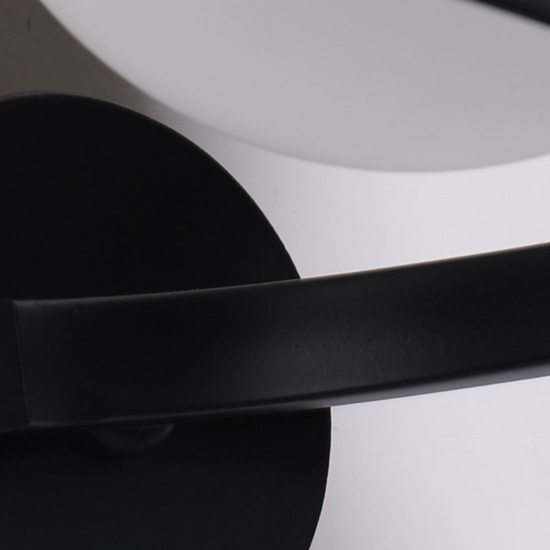 Moderne minimalistische globale muur gemonteerd verlichting metaal 1 lichte wandlampen met glazen schaduw