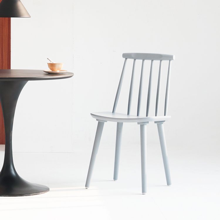 Silla moderna de comedor sillas sin brazos con patas de madera para cocina