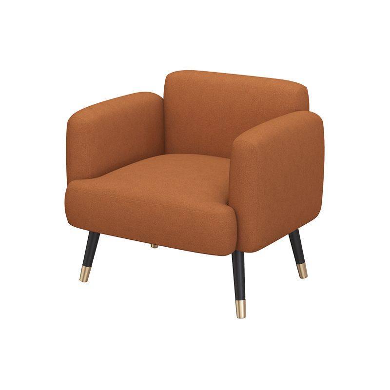 Leather/Faux Leather Modern Sofa 27.95" High Scroll Arm Seating