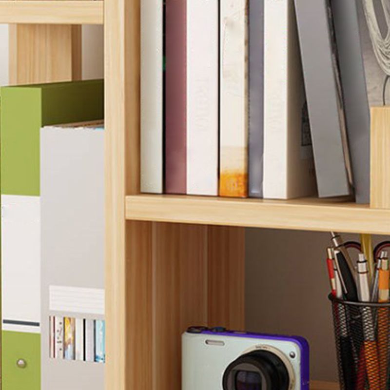 Contemporary Style Engineer Wood Bookshelf Open Back Bookcase for Home Office