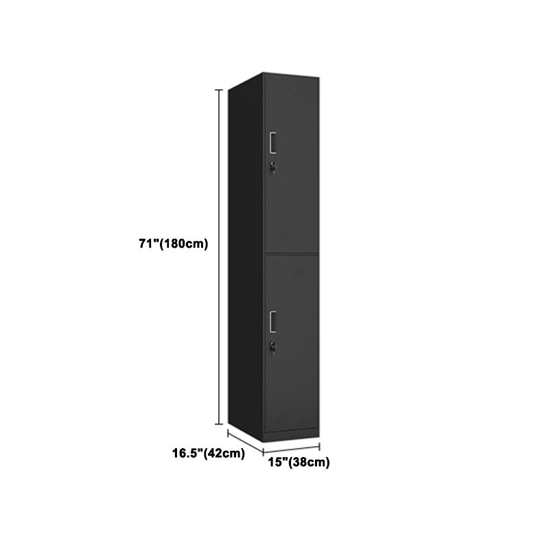 Black Steel Wardrobe Closet Contemporary Hinged Wardrobe Cabinet