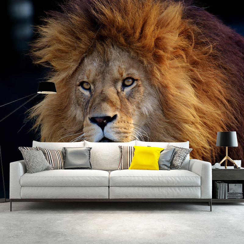 Customized Lion Mural Contemporary Photography for Bedroom Living Room