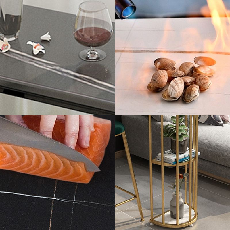 Contemporary Storage Counter Height Table Oval Double Pedestal Table Only