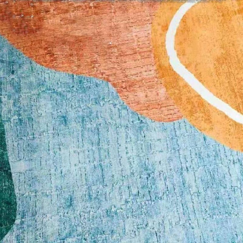 Mehrfarbiger Teppich mit Blumenmuster, trendiger, luxuriöser Teppich für den Innenbereich, waschbarer Polyester-Teppich für die Inneneinrichtung
