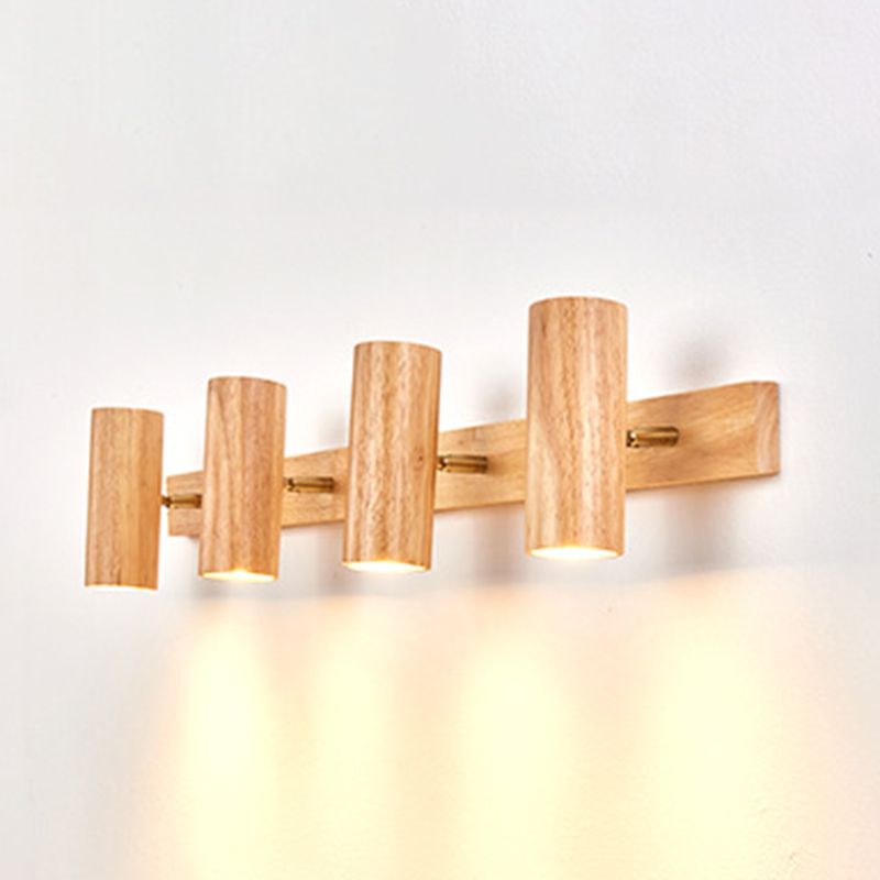 Modern Simple Shape Wall Light Sconces Wood Wall Lighting Fixtures