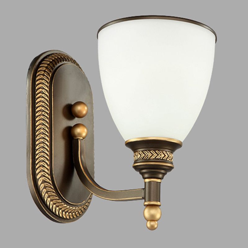 1 Light Bell Wall Mounted Light Fixture Industrial Style Metal Wall Sconce Lights