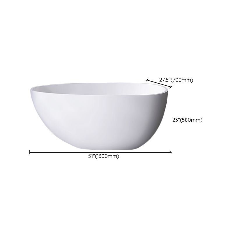 Antique Finish Soaking Bathtub Back to Wall Oval Modern Bath Tub