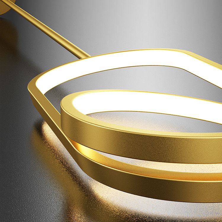 Metal Modernist Hanging Lamps Silicone Shade LED Pendant Lighting Fixtures