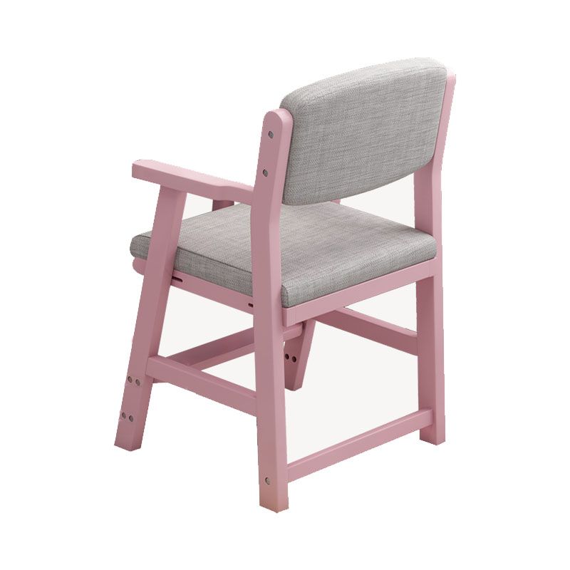 Contemporary Style Dining Chairs Dining Arm Side Chairs with Wooden Legs