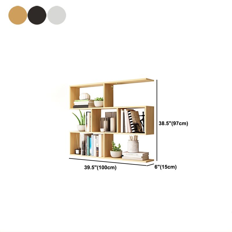Floating Wall Mounted Shelf Bookcase Soild Wood Book Shelf for Study Room