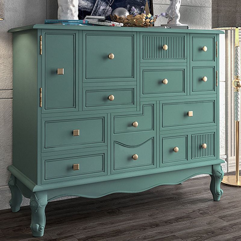 Traditional Style Storage Chest Solid Wood Dresser , 15.6 Inch Width