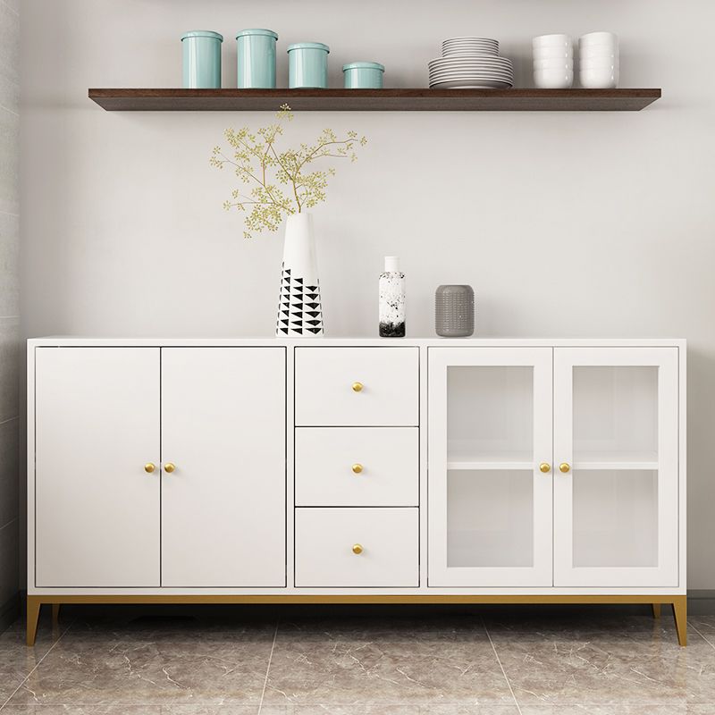 Rectangle Kitchen Sideboard Modern Wooden Storage Cabinet for Home