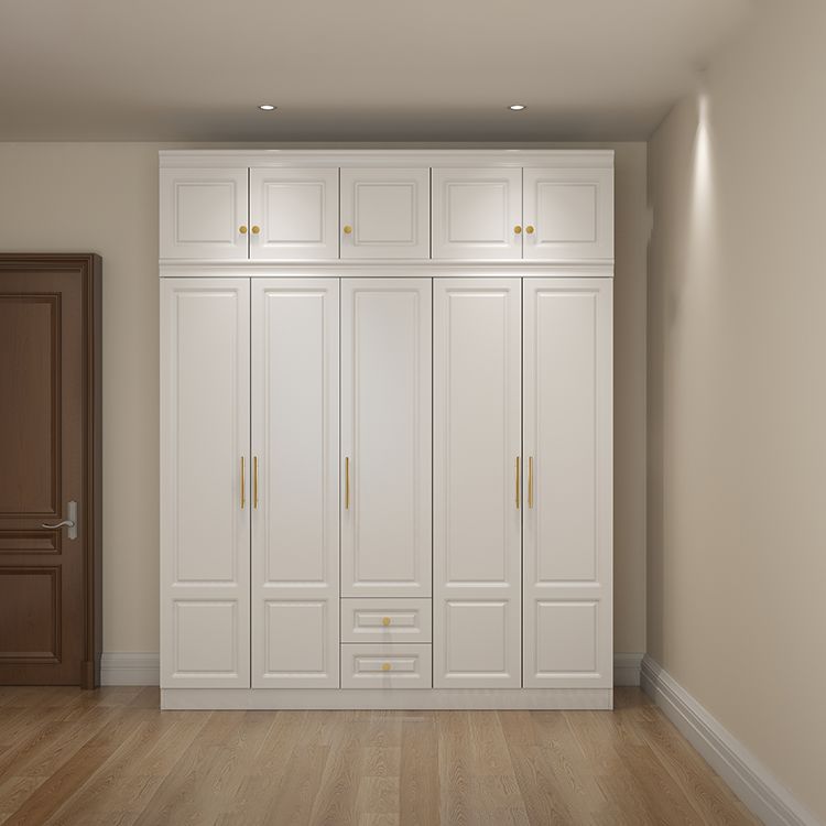 Contemporary Wooden Wardrobe Soft Close Drawer Wardrobe Closet for Bedroom