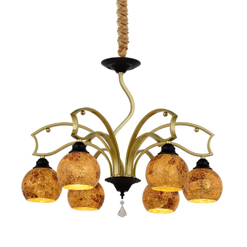 Tiffany Globe Chandelier 3/6/8 LUMILES ÉCLAINEMENT PRENDANT ART TOWING
