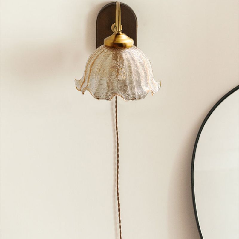 Éclairage mural géométrique en bois style contemporain 1 luminaire mural lumineux