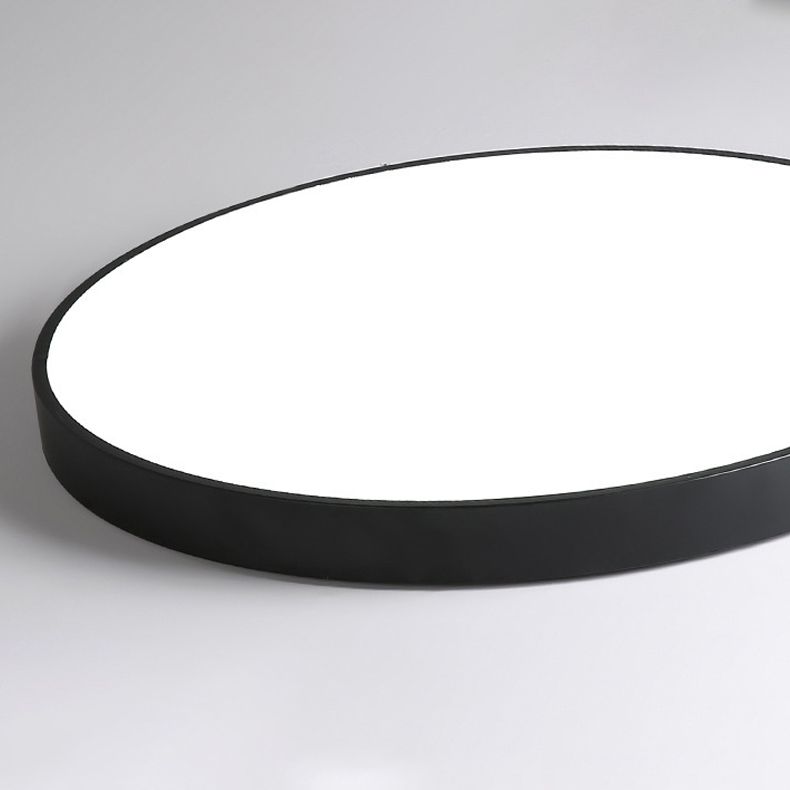 Round Shape Ceiling Lamp Modern Macaroon Iron 1 Light Flush Mount for Bedroom Balcony