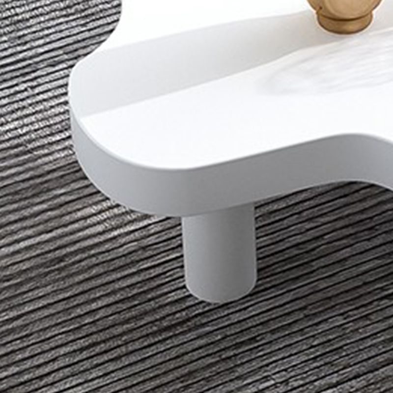 Nordic Cocktail Table 3 Legs Solid Wood Geometric Single Coffee Table