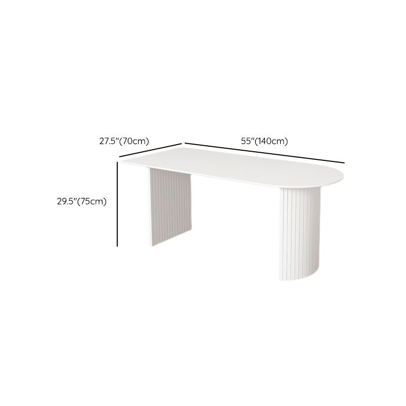 Modern Dining Table White Stone Top Dinner Table for Dining Room