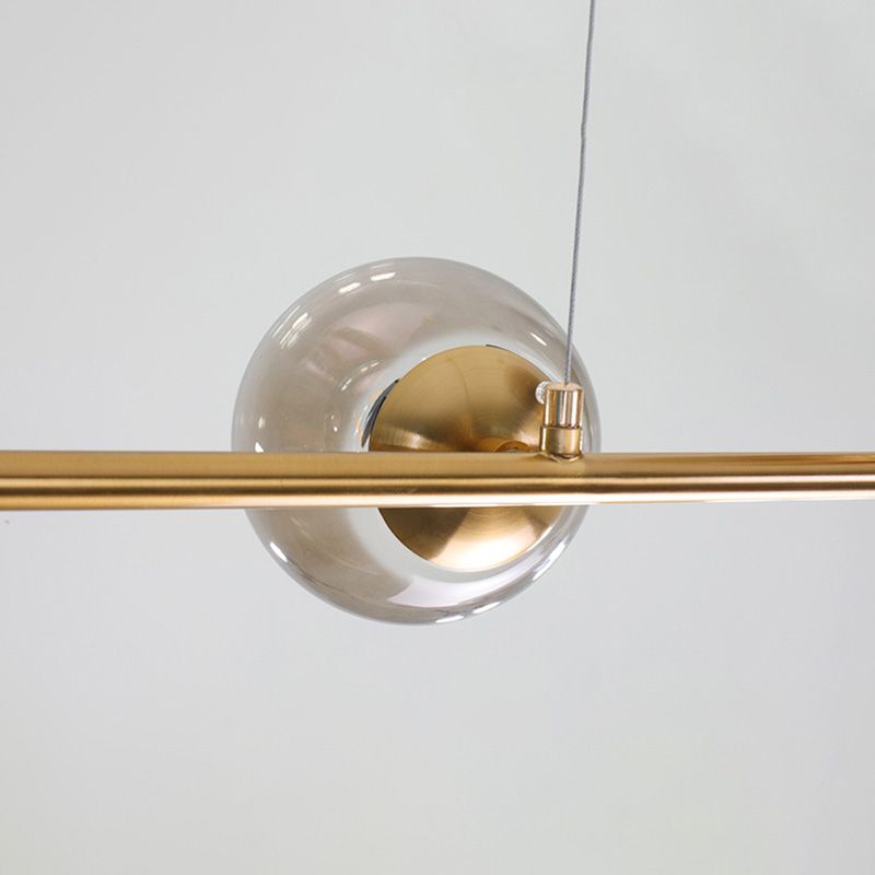 Bubble Isola Glass Isola Funzione a sospensione in stile oro in stile contemporaneo