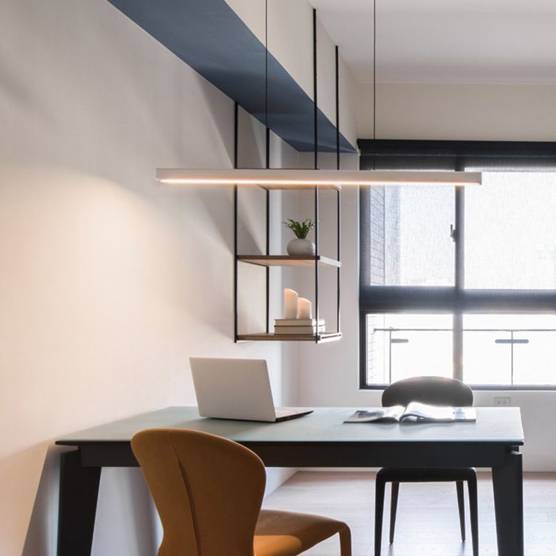 Lineare Anhänger-Beleuchtungsrichtung zeitgenössischer Küchenanhänger Leuchtmetall 1-Licht