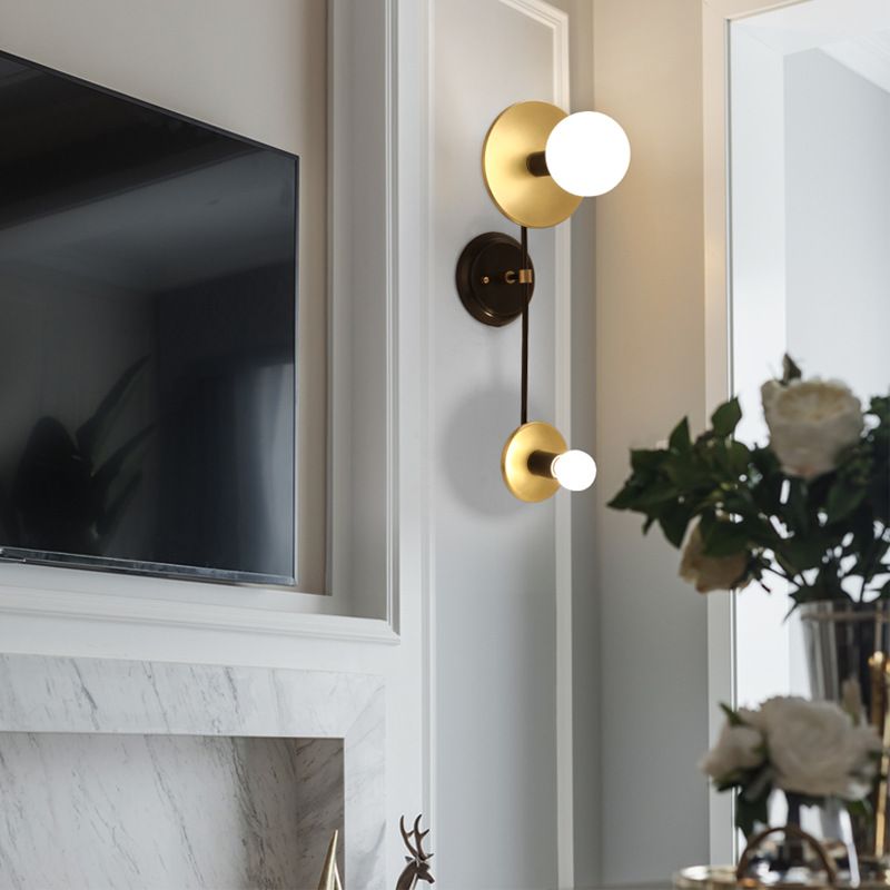 Lampade a parete a 2 luci a muro armato contemporaneo per soggiorno per soggiorno
