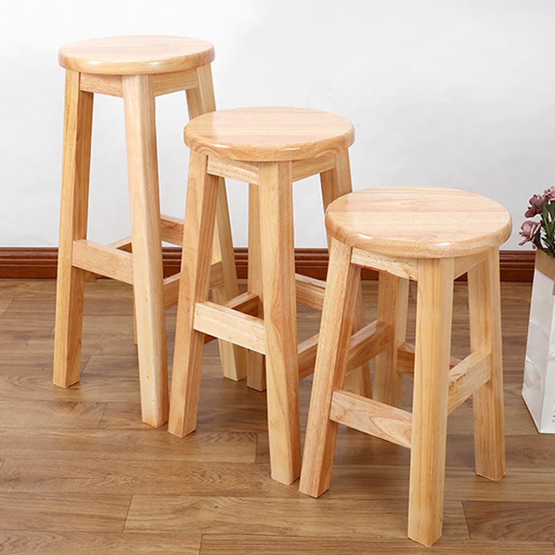 Modern Style Bar Stool Solid Wood Counter Stool for Dining Room