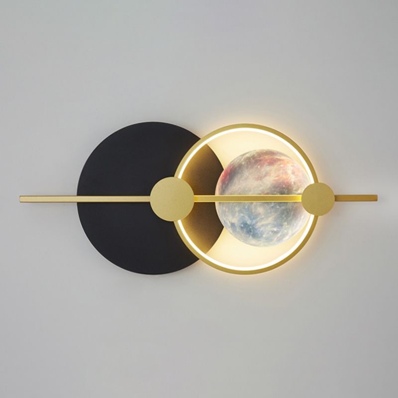 Geometry Shape Metal Wall Light Modern Style Single Light Wall Mount Lighting