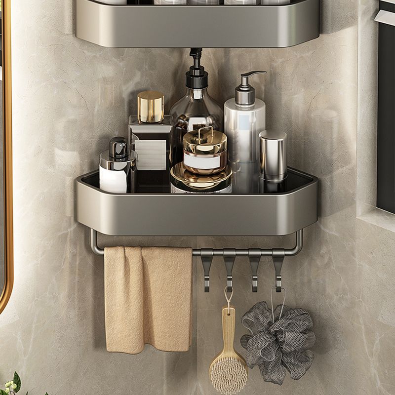 Adhesive Mount Metal Bathroom Accessory As Individual Or As a Set with Bath Shelf