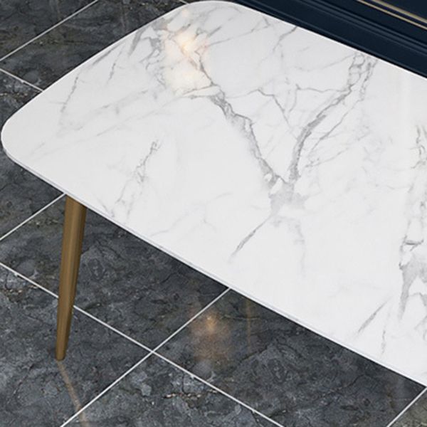 Glam Style 1/2/5 Pieces Kitchen Set White-gold Table Dining Set for Dining Room