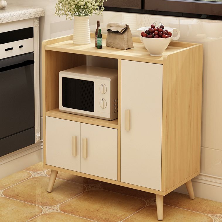 Living Room Simple Buffet Server Artificial Wood Frame Kitchen Server