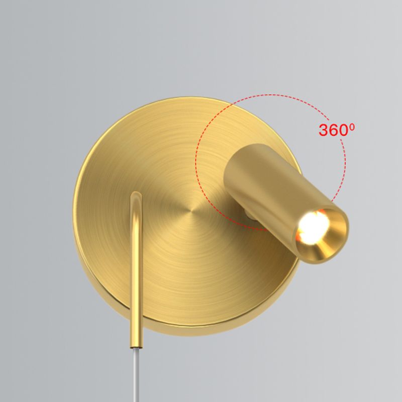 Metal Unique Shape Wall Light Modern Style Multi-Lights Wall Mount Light Fixture in Gold