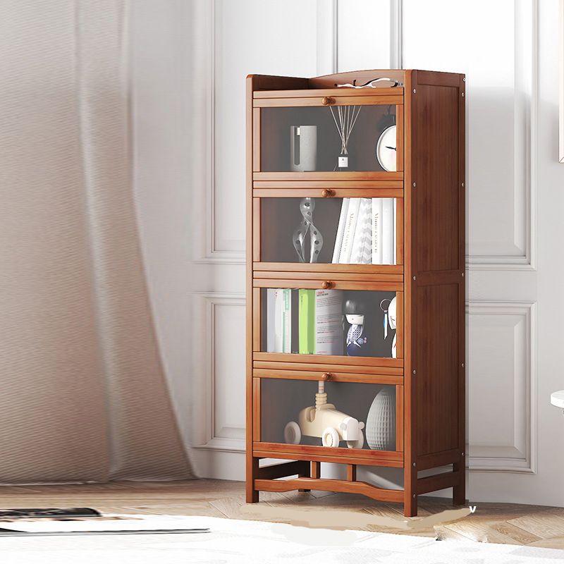 Standard Shelf Bookcase with Doors Modern Bookshelf for Home Office