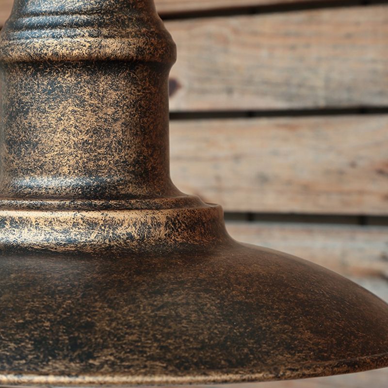 Lumo da parete in metallo sfumatura a parete industriale a parete singola lampada montata