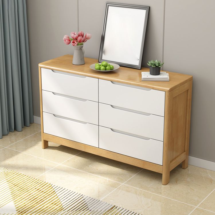 Contemporary Chest Legs Included Solid Wood Chest with Drawers for Bedroom