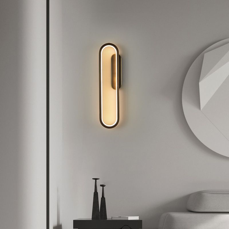 Contemporary Linear Wall Mount Lighting Fixture Minimalist LED Wall Sconce