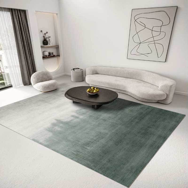 Black Modern Rug Polyester Graphic Indoor Rug Washable Area Rug for Home Decoration