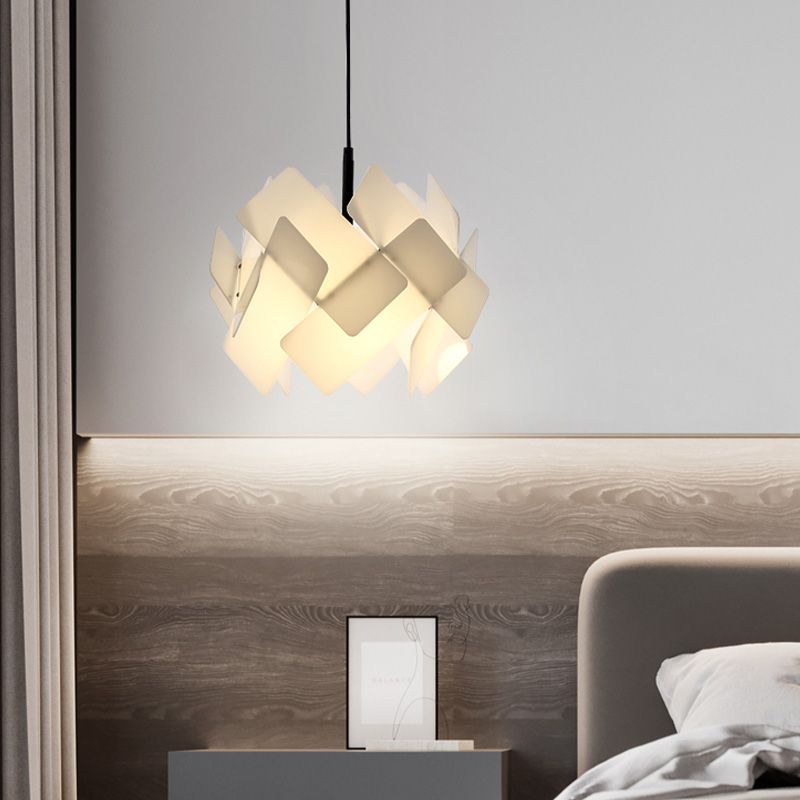 Nordic Style Ceiling Pendant Light Stacking Hanging Light Fixture with Acrylic Shade