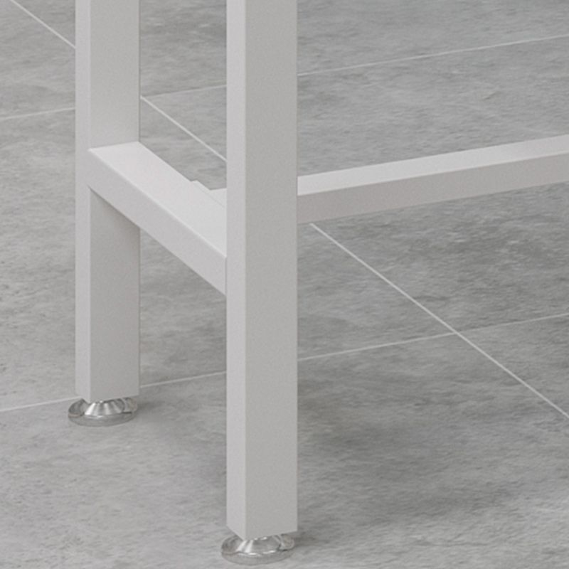 Modern Rectangular Pub Table Set 1/5/9 Pieces Wooden Counter Table with High Stools