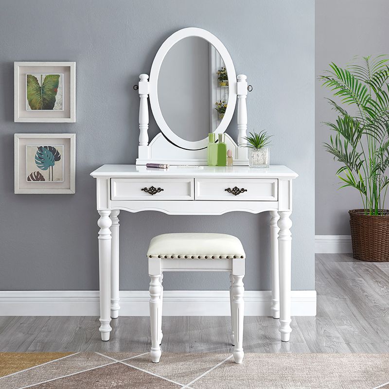 Traditional Vanity Dressing Table Set Solid Wood Make-up Vanity