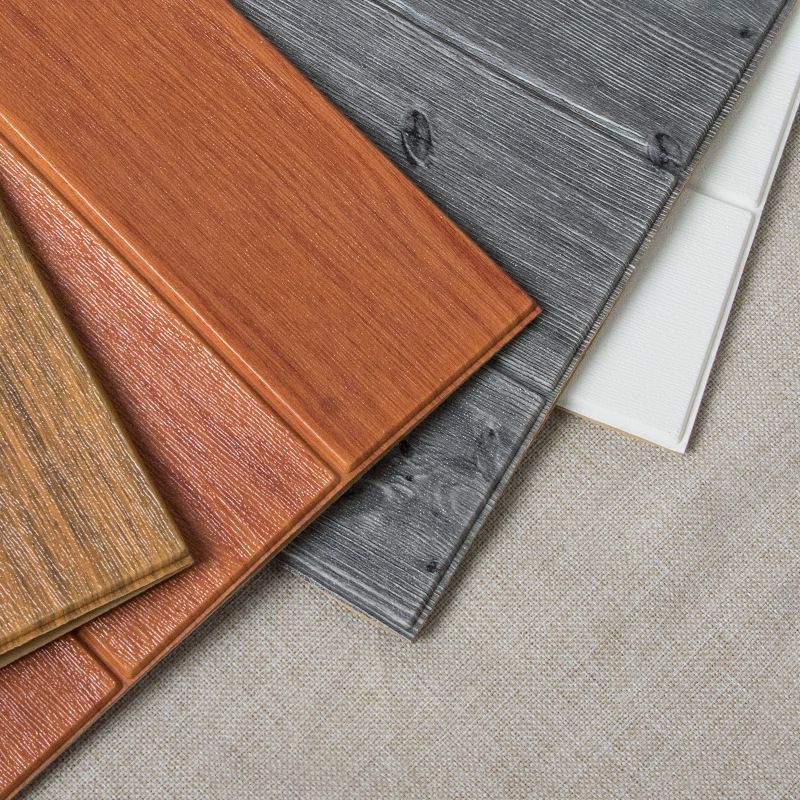 Wood Effect Interior Wall Paneling Peel and Stick 3D Embossed Wall Paneling